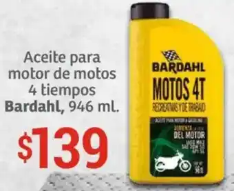 Soriana Híper Bardahl aceite para motor de motos 4 tiempos oferta