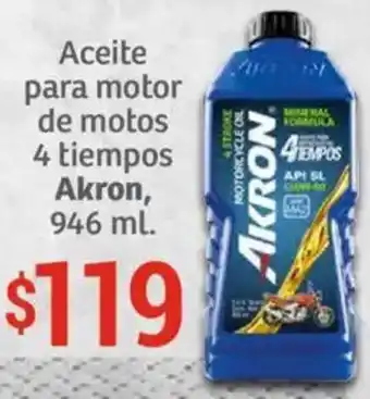 Soriana Híper Akron aceite para motor de motos 4 tiempos oferta