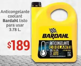 Soriana Híper Bardahl anticongelante coolant listo para usar oferta