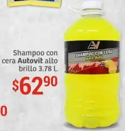 Soriana Híper Autovit shampoo con cera alto brillo oferta