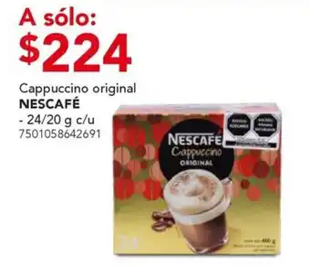 City Club Nescafé cappuccino original oferta