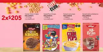 City Club Kellogg's Cereal oferta