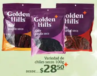 Fresko Hills golden variedad de chiles secos oferta