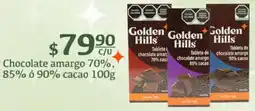 Fresko Golden hills chocolate amargo 70%, 85% ó 90% cacao oferta