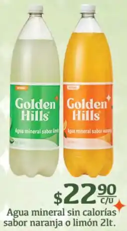 Fresko Golden hills agua mineral sin calorías sabor naranja o limón oferta