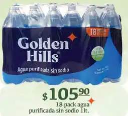 Fresko Golden hills 18 pack agua purificada sin sodio oferta