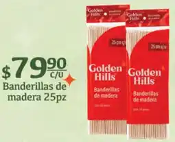 Fresko Golden hills banderillas de madera oferta