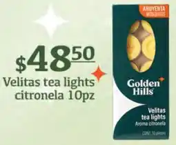 Fresko Golden hills velitas tea lights citronela oferta