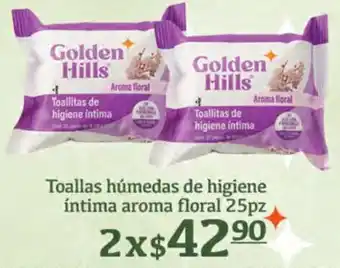 Fresko Golden hills toallas húmedas de higiene íntima aroma floral oferta