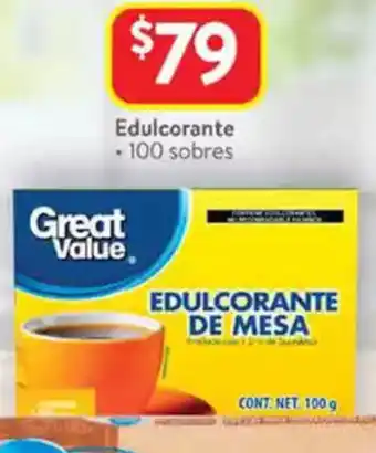 Walmart Great value edulcorante de mesa oferta