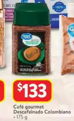 Walmart Great value café gourmet descafeinado colombiano oferta