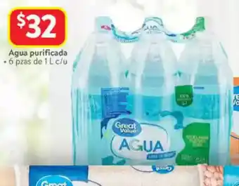 Walmart Great value agua purificada oferta