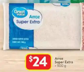 Walmart Great value arroz super extra oferta