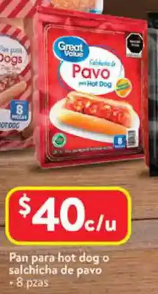 Walmart Pan para hot dog o salchicha de pavo oferta