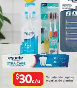 Walmart Variedad de cepillos o pastas de dientes oferta