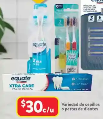 Walmart Variedad de cepillos o pastas de dientes oferta