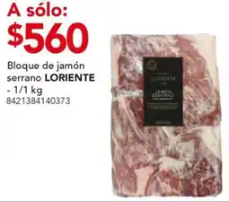 City Club Loriente bloque de jamón serrano oferta