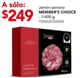 City Club Member's choice jamón serrano oferta