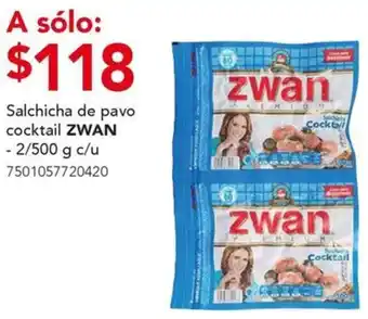 City Club Zwan salchicha de pavo cocktail oferta