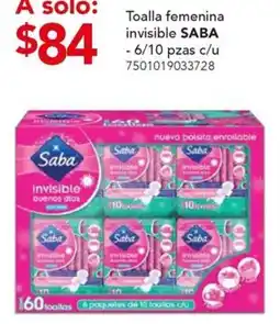 City Club Saba Toalla femenina invisible oferta