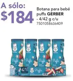 City Club Gerber botana para bebé puffs oferta