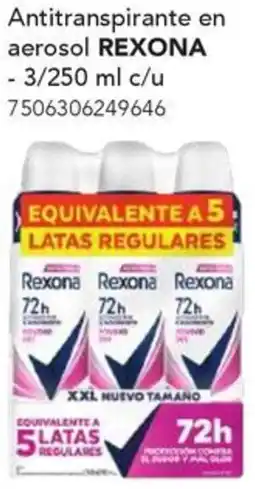 City Club Rexona antitranspirante en aerosol oferta