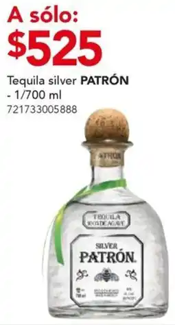 City Club Patrón tequila silver oferta