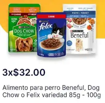 OXXO Alimento para perro beneful, dog chow o felix variedad oferta