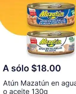 OXXO Mazatún atún en agua o aceite oferta