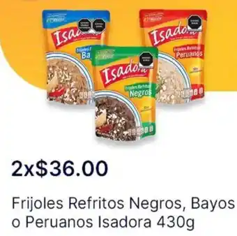 OXXO Frijoles refritos negros, bayos o peruanos isadora oferta