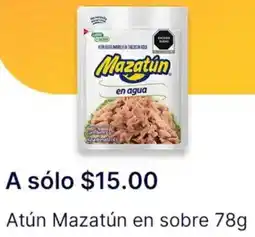 OXXO Mazatún atún en sobre oferta