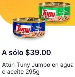 OXXO Atún tuny jumbo en agua o aceite oferta