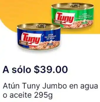 OXXO Atún tuny jumbo en agua o aceite oferta