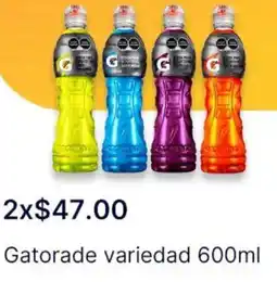 OXXO Gatorade variedad oferta