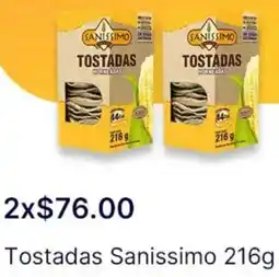 OXXO Tostadas Sanissimo oferta