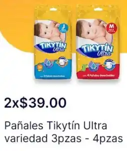 OXXO Tikytín ultra pañales variedad oferta