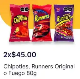 OXXO Chipotles, runners original o fuego oferta