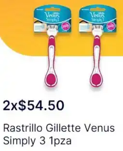 OXXO Rastrillo gillette venus simply 3 oferta