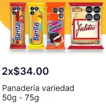 OXXO Panadería variedad oferta