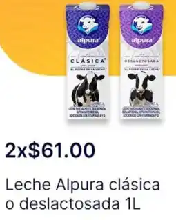 OXXO Leche Alpura clásica o deslactosada oferta