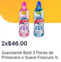 OXXO Suavizante bold 3 flores de primavera o suave frescura oferta