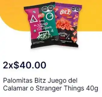 OXXO Palomitas bitz juego del calamar o stranger things oferta