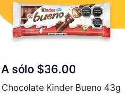 OXXO Kinder bueno chocolateo oferta