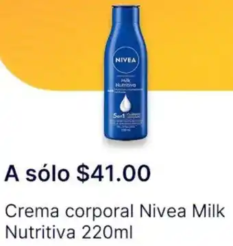 OXXO Nivea crema corporal milk nutritiva oferta