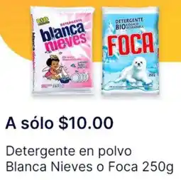 OXXO Blanca nieves o foca detergente en polvo oferta