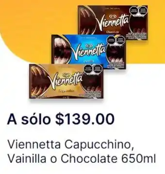 OXXO Viennetta capucchino, vainilla o chocolate oferta