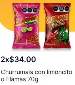 OXXO Churrumais con limoncito o flamas oferta