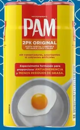 Sam's Club Pam Aceite vegetal comestible en aerosol oferta