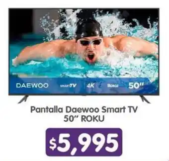 Arteli express Pantalla Daewoo Smart TV 50" ROKU oferta