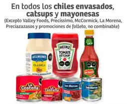 Soriana Híper En todos los chiles envasados, catsups y mayonesas oferta